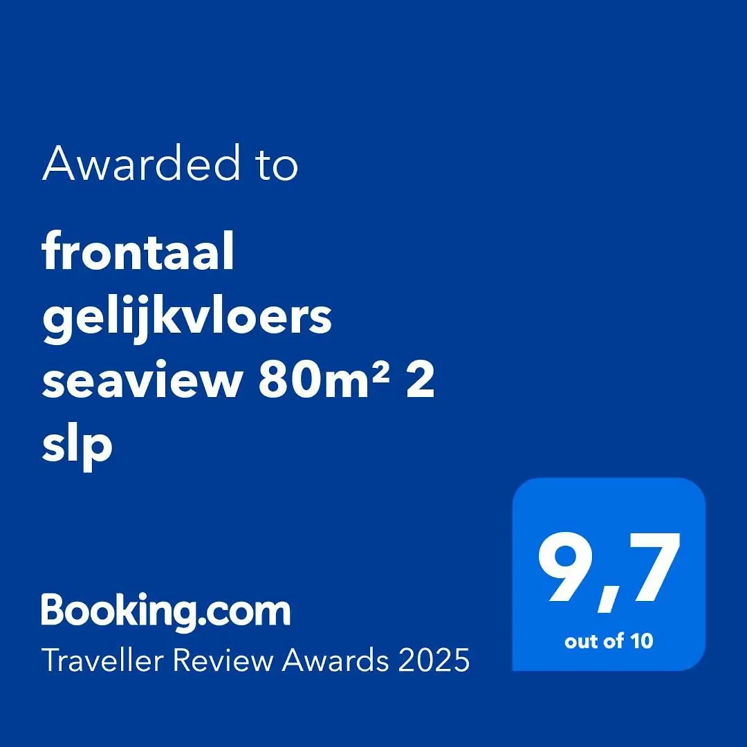 frontaal gelijkvloers seaview 80m² 2 slp Appartement Oostende 0*,  België